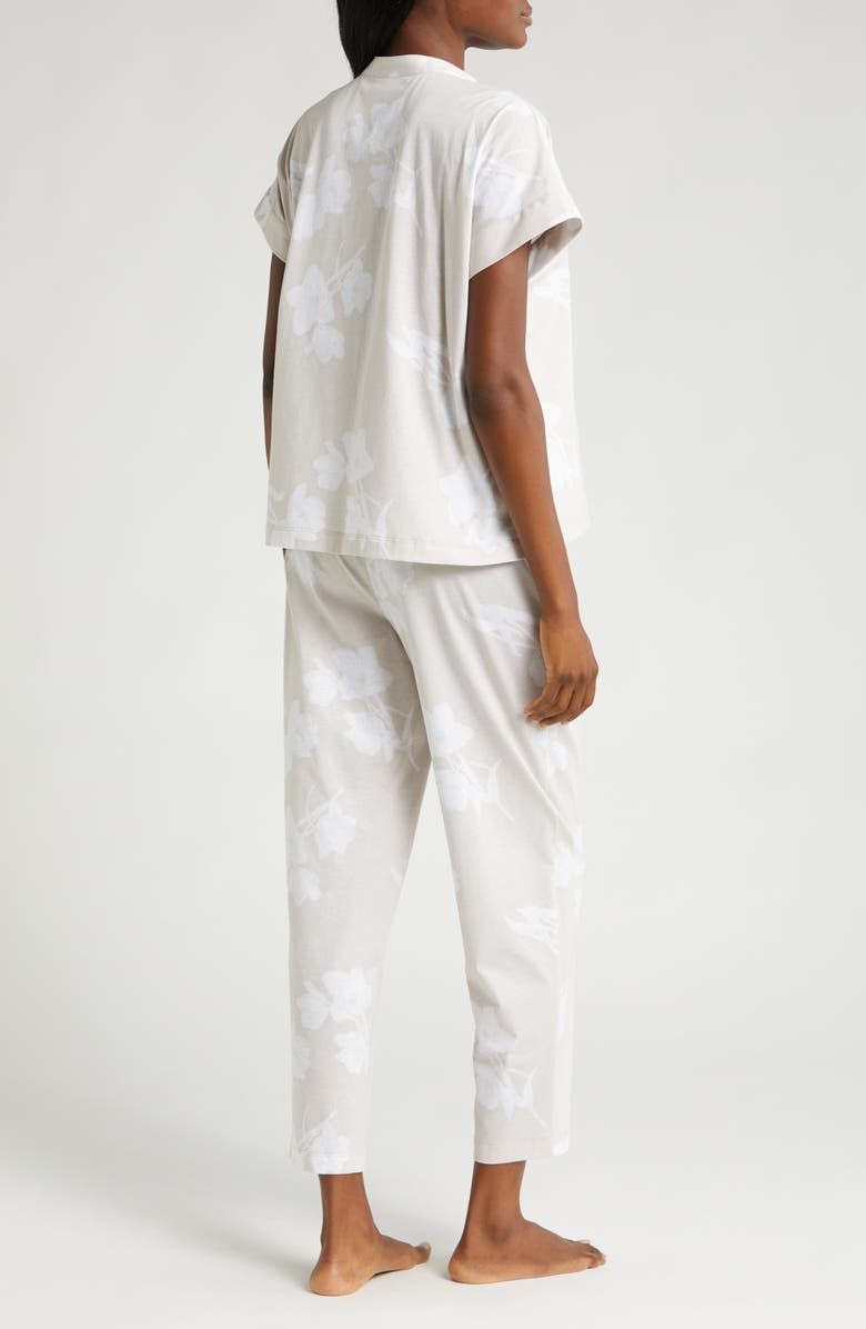 Natori Hana Floral Print Cotton Pajamas, Alternate, color, 