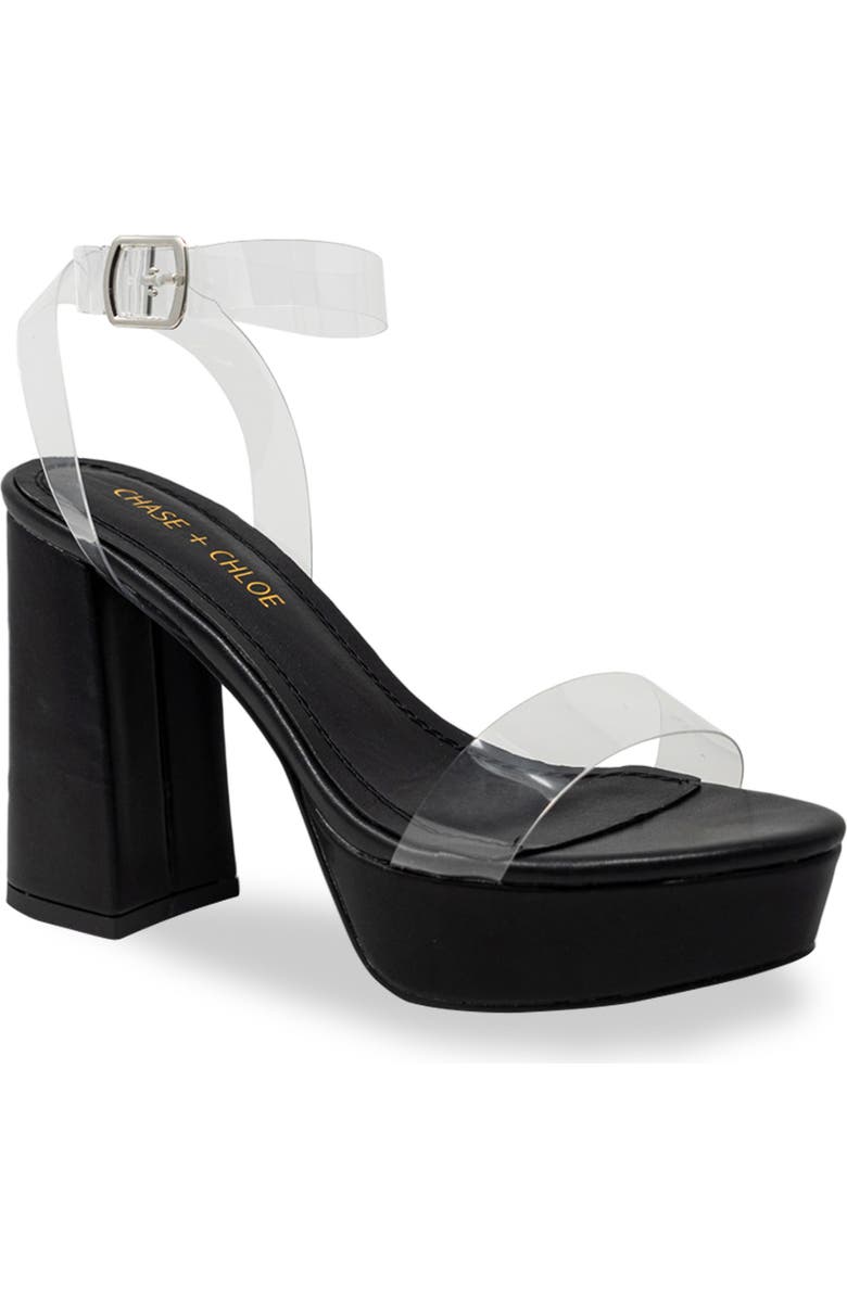 CHASE AND CHLOE Hela Platform Sandal, Main, color,
