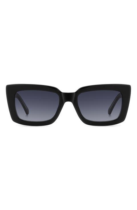 cailin 52mm rectangular sunglasses