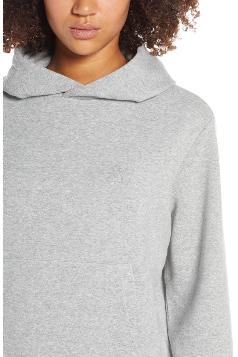 Fleece Hoodie, Alternate, color, LIGHT GREY MELANGE