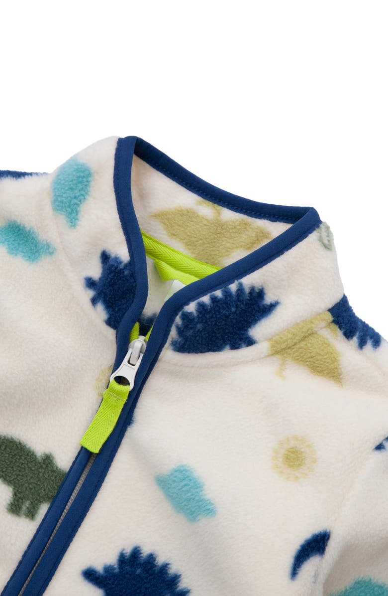 Rokka&Rolla Adventure Fleece Jacket, Alternate, color, Cream Dino