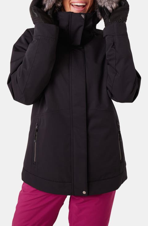 Meade Hooded Snow Jacket with Faux Fur Trim