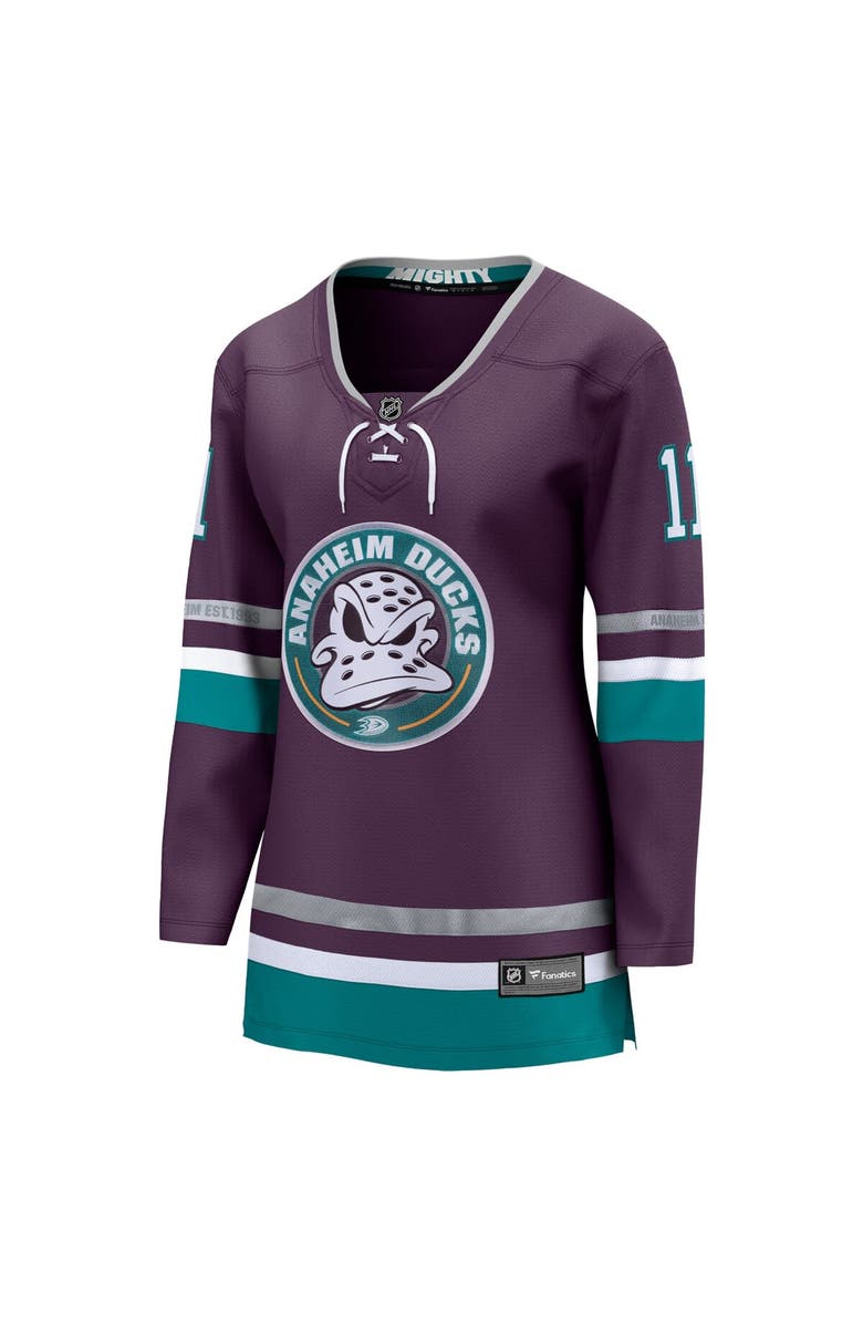 FANATICS Women's Fanatics Trevor Zegras Purple Anaheim Ducks Alternate Premier Breakaway Player Jersey, Alternate, color,