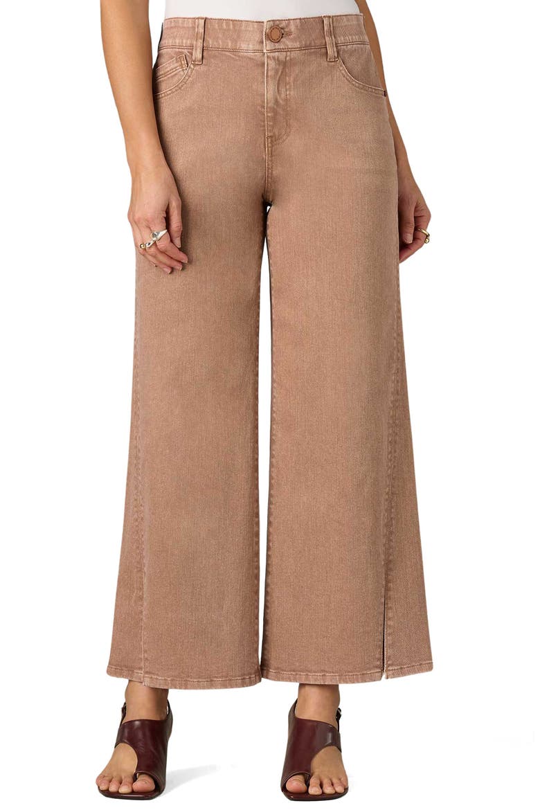 Sam High Waist Ankle Wide Leg Jeans, Main, color, WASHED SOFT MINK