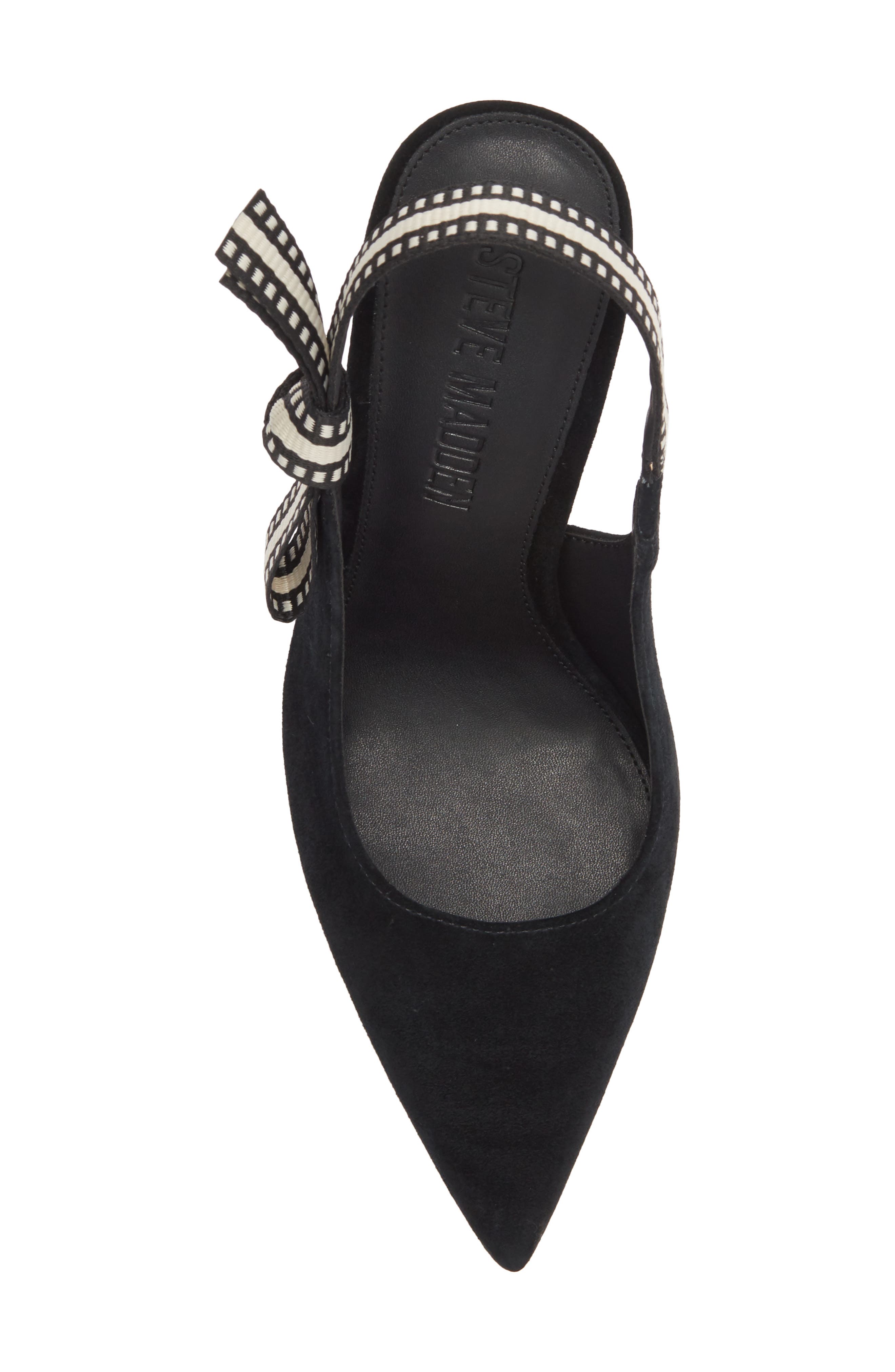 Steve Madden Bri Slingback Pump, Alternate, color, Black Suede