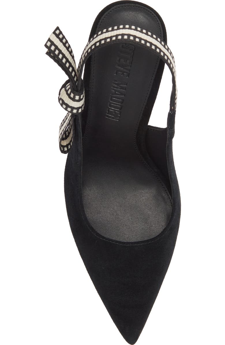 Steve Madden Bri Slingback Pump, Alternate, color, Black Suede