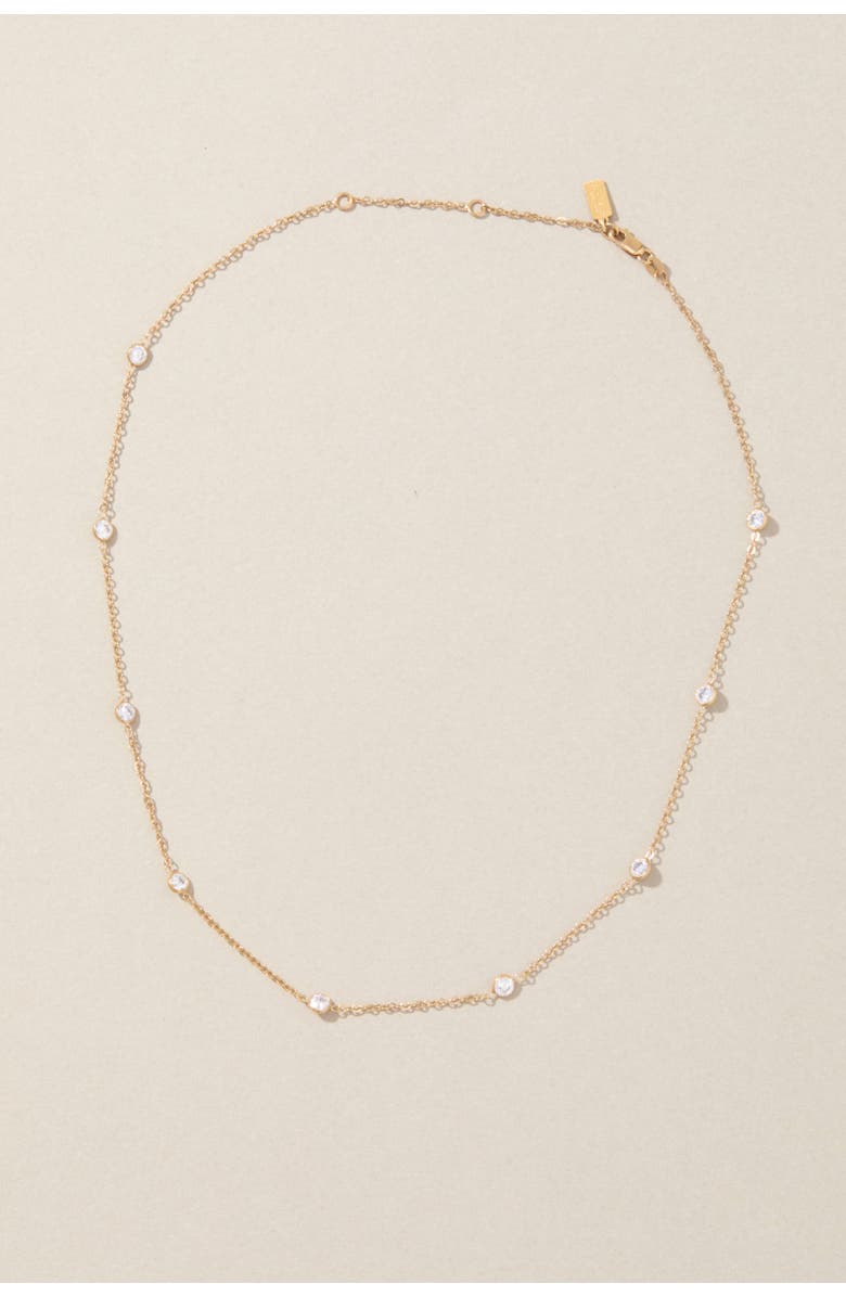 Set & Stones Faye Necklace, Alternate, color, Gold
