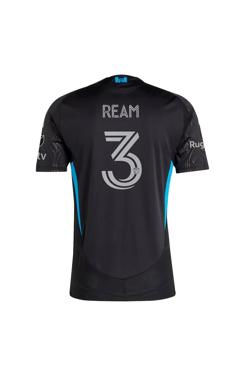adidas Men's adidas Tim Ream Black Charlotte FC 2025 Fortress Kit Authentic Player Jersey, Alternate, color,