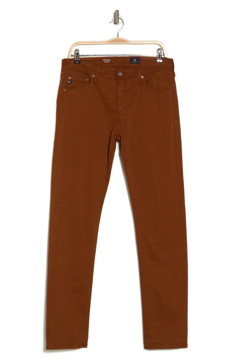 AG Dylan Skinny Fit Pants, Alternate, color, Cognac