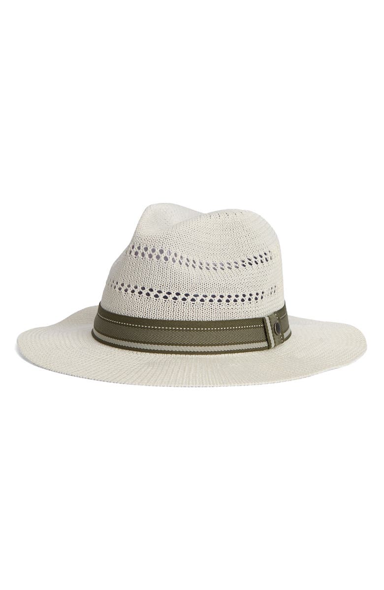 Barbour Whitfield Fedora Hat, Main, color, Antique White