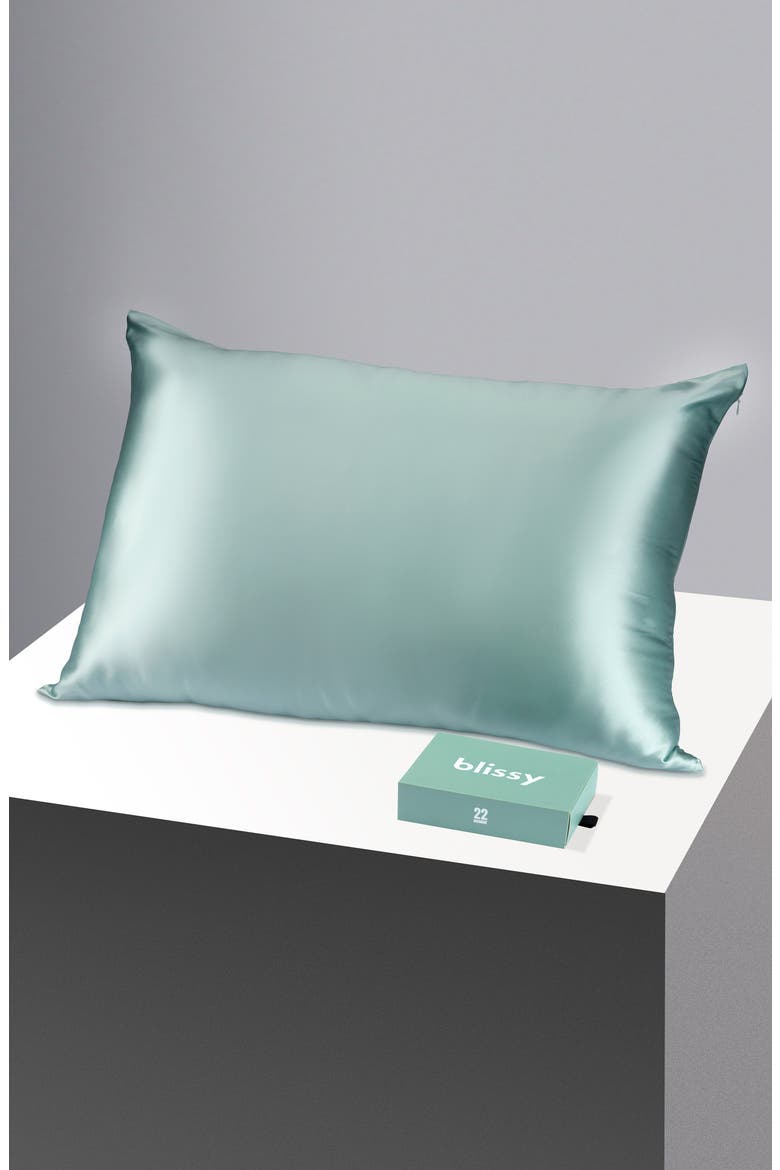 Mulberry Silk Pillowcase, Alternate, color, MINT