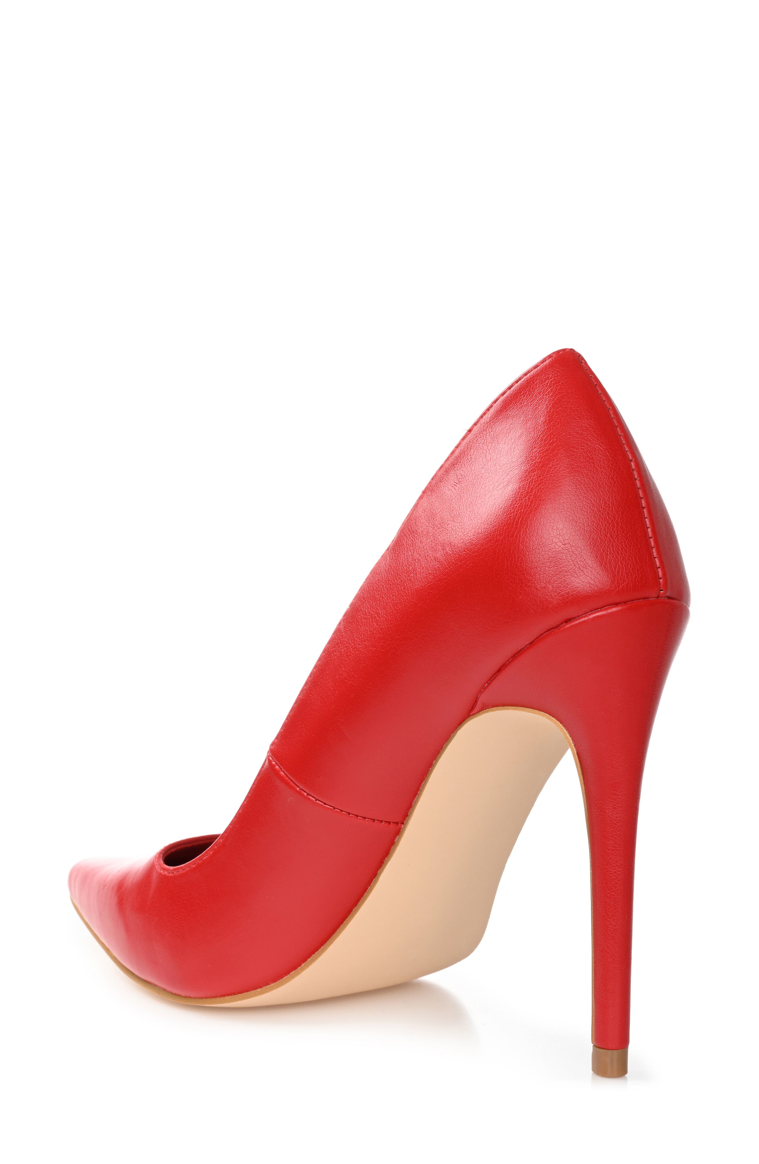 Hadli Pointed Toe Stiletto Pump, Alternate, color, RED