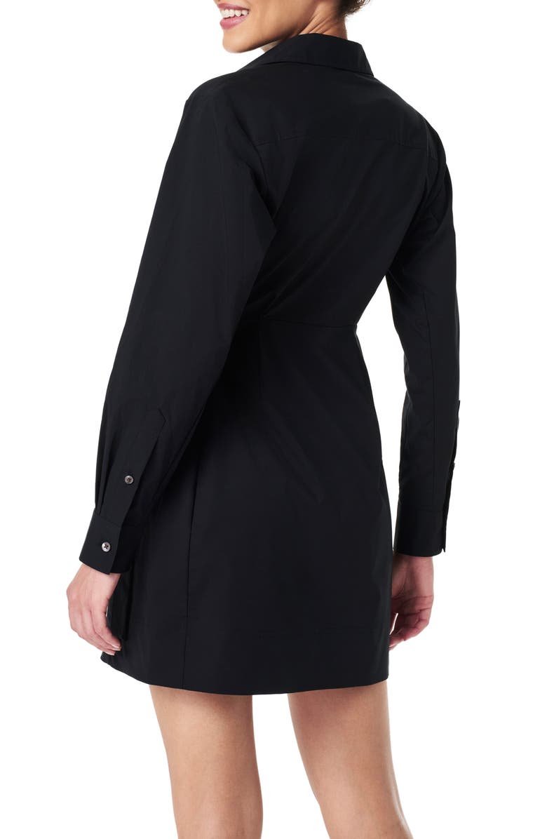 SPANX<sup>®</sup> The Best Stretch Cotton Poplin Wrap Shirtdress, Alternate, color,