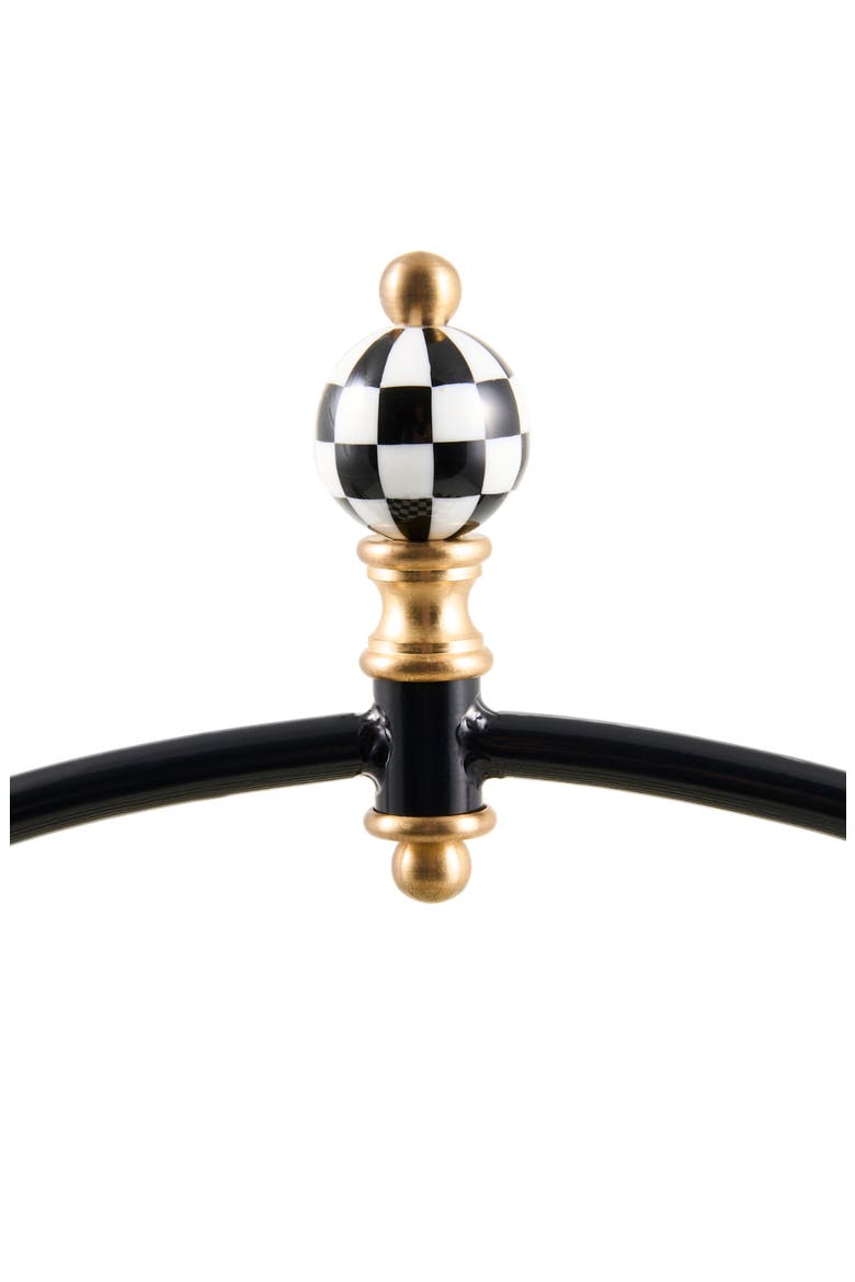 Check Large Plate Stand, Alternate, color, BLACK