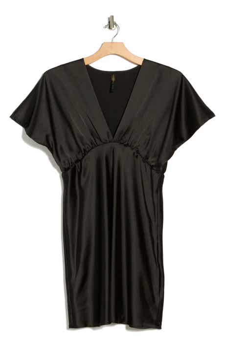 Renee C Deep V-Neck Cocktail Dress