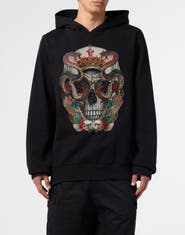 PHILIPP PLEIN Hoodie Sweatshirt King Of Snakes Stones Men