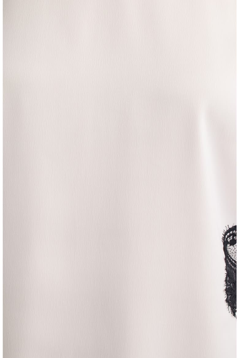 Lace Trim Bateau Neck Top, Alternate, color, SOFT BLOSSOM