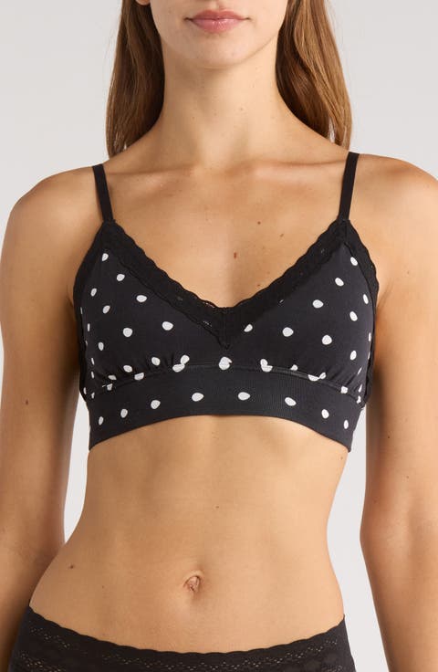 FeelFree Lace Trim Plunge Bralette