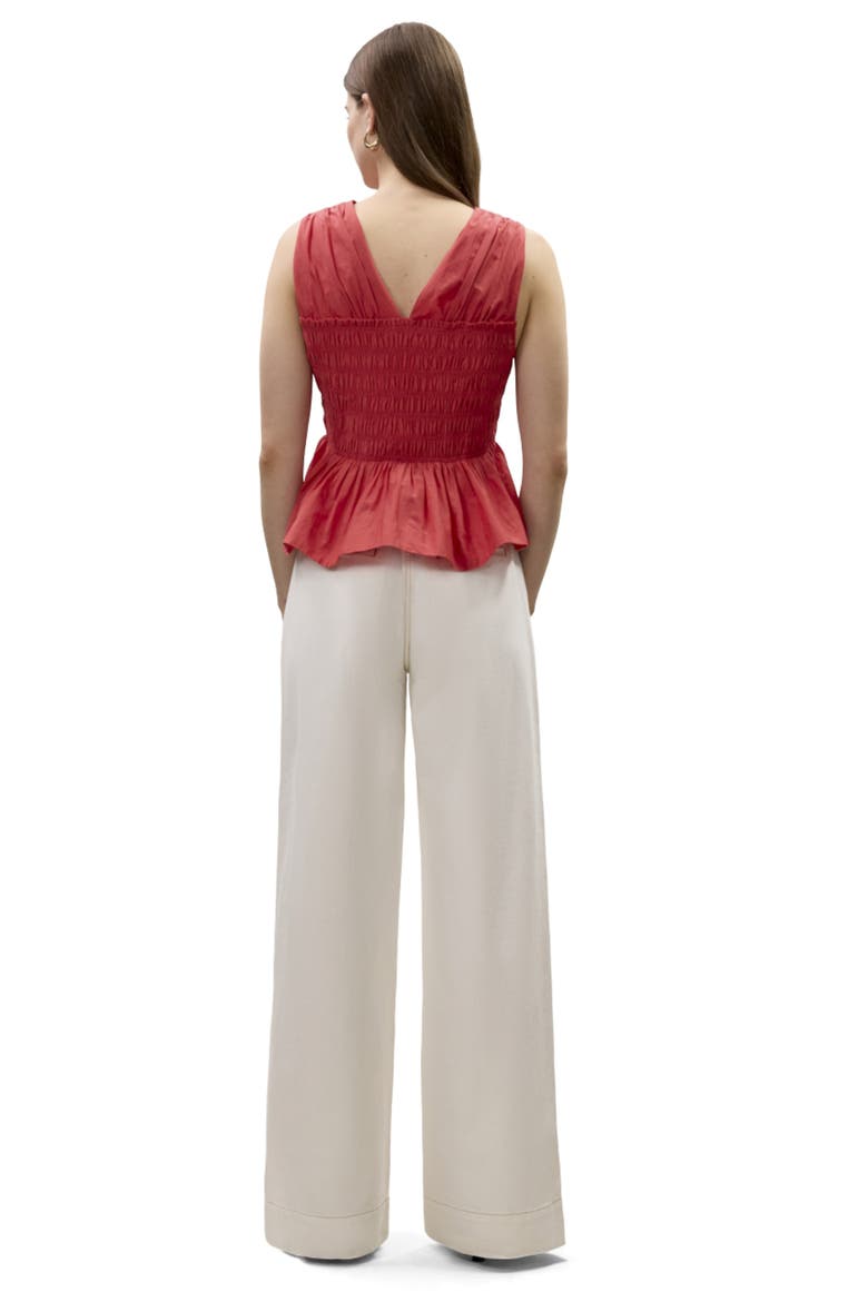 Merrick Silk Cotton Top, Alternate, color, Scarlet