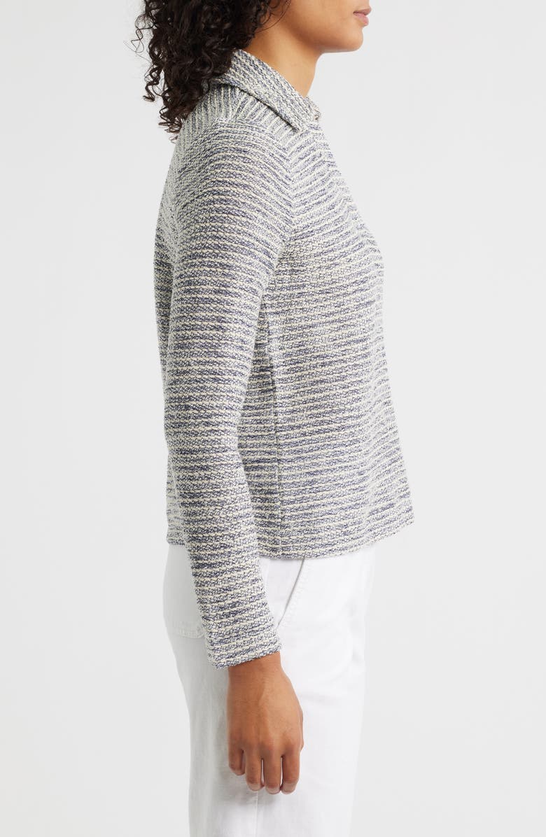 NIC+ZOE Rope Shimmer Polo Top, Alternate, color, Neutral Mix