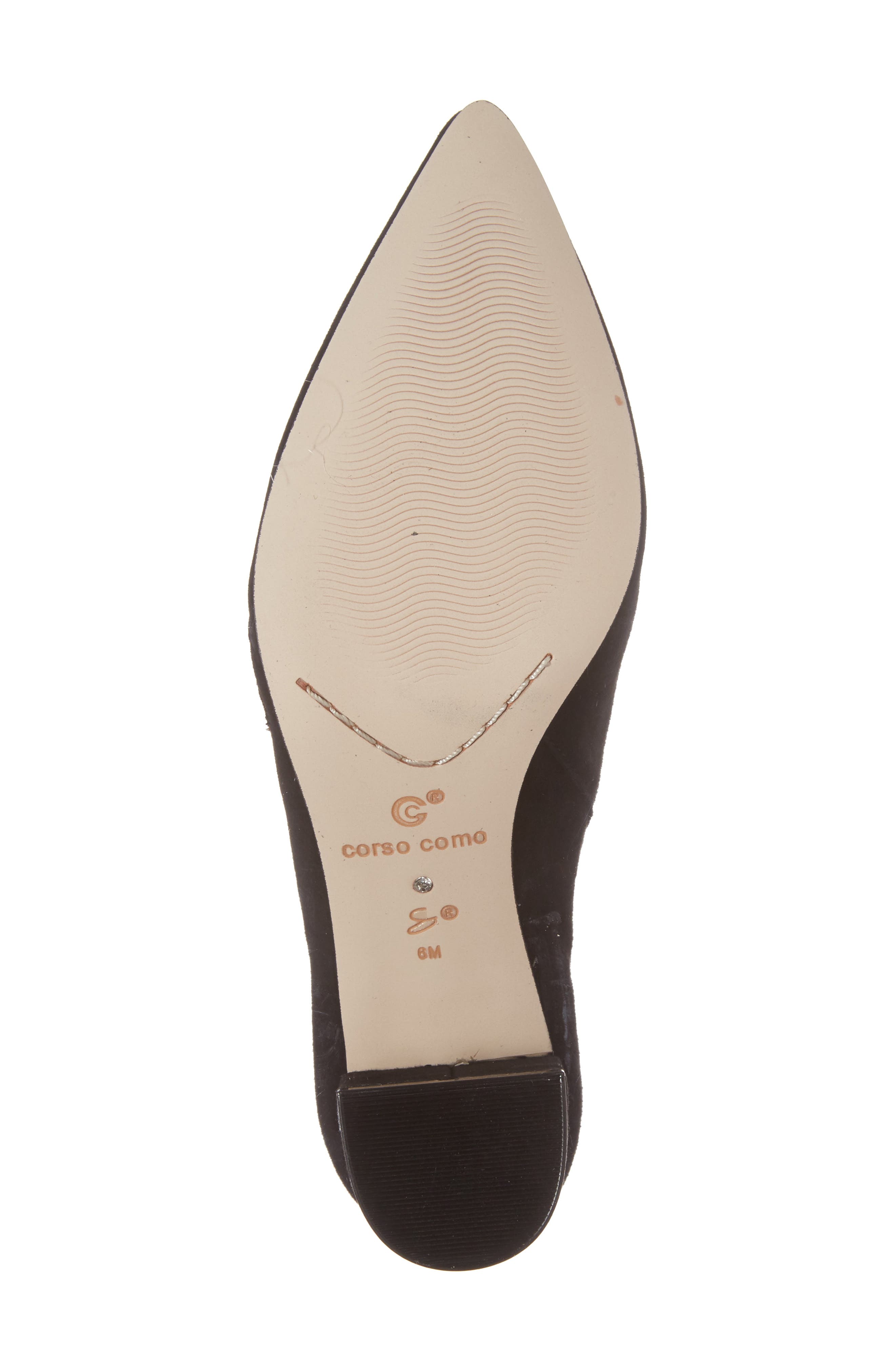 Radar Pointy Toe Bootie, Alternate, color, BLACK SUEDE
