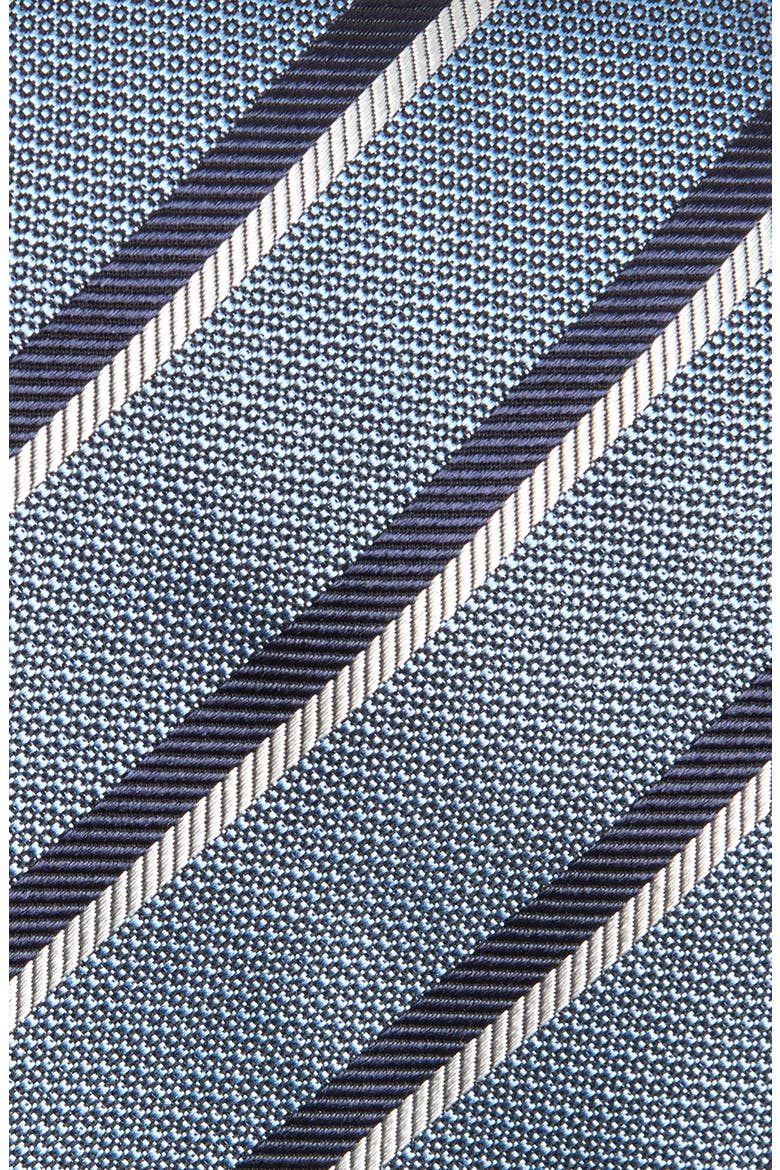 Diagonal Stripe Jacquard Silk Tie, Alternate, color, LIGHT BLUE