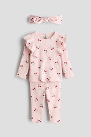 H&M 3-piece printed cotton set