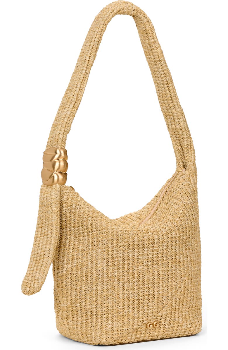 Cult Gaia Farah Raffia Shoulder Bag, Alternate, color,