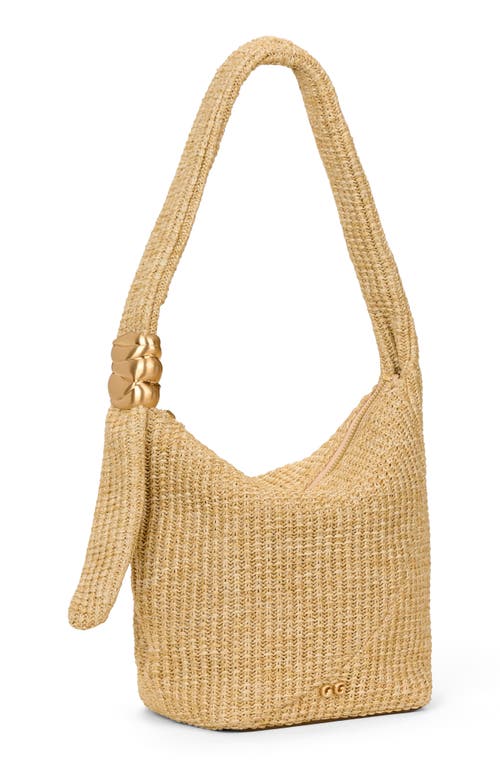 Shop Cult Gaia Farah Raffia Shoulder Bag In Natural