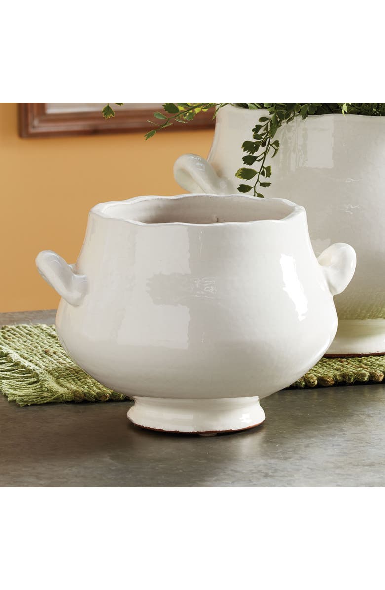 Napa Home & Garden Wellon Footed Cachepot, Alternate, color, White