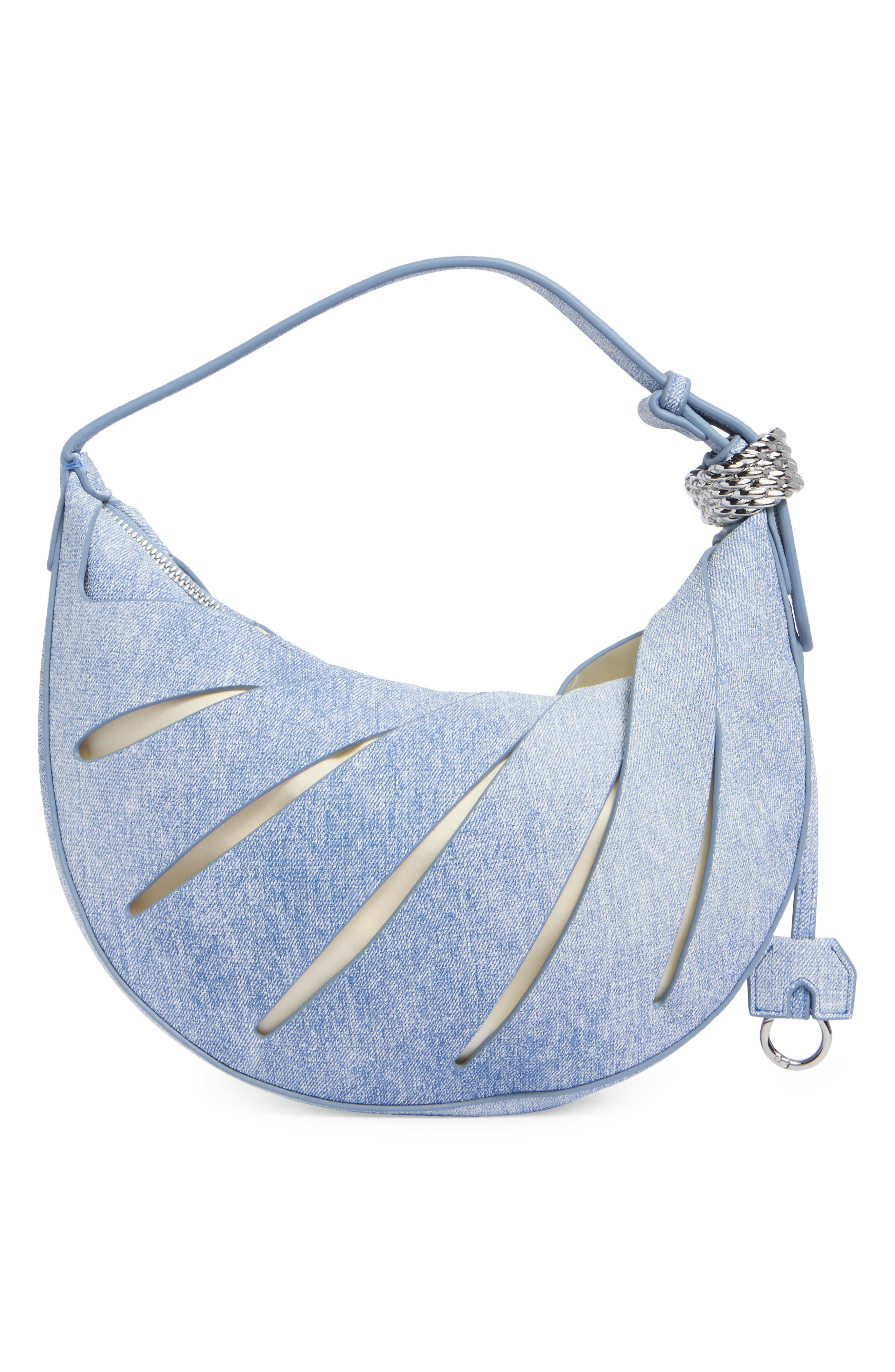 Jana Hallow Out Shoulder Bag, Alternate, color, BLUE