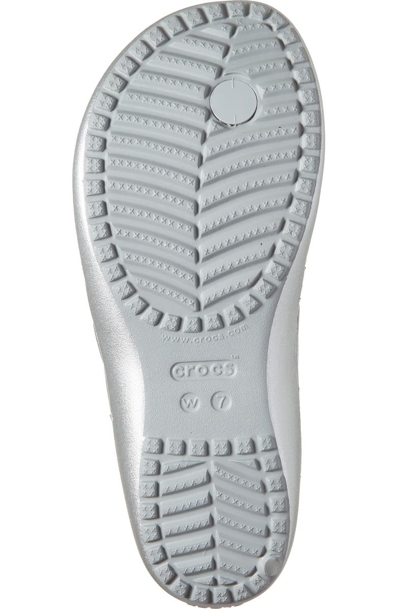 CROCS Kadee II Flip Flop Sandal, Alternate, color, Silver