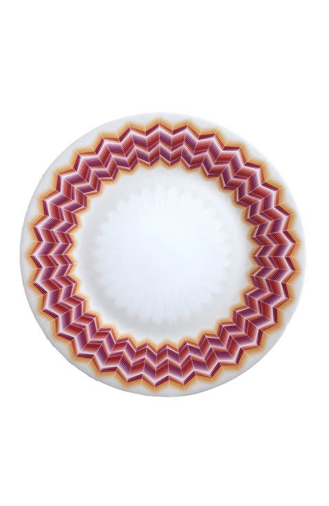 Dessert Plates ZIG ZAG Set of 6 Jarris 156 diam. 8.5"