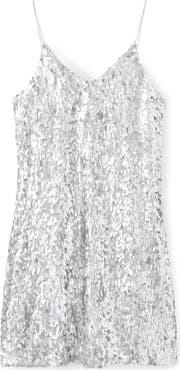 MANGO TEEN Sequin Cocktail Minidress