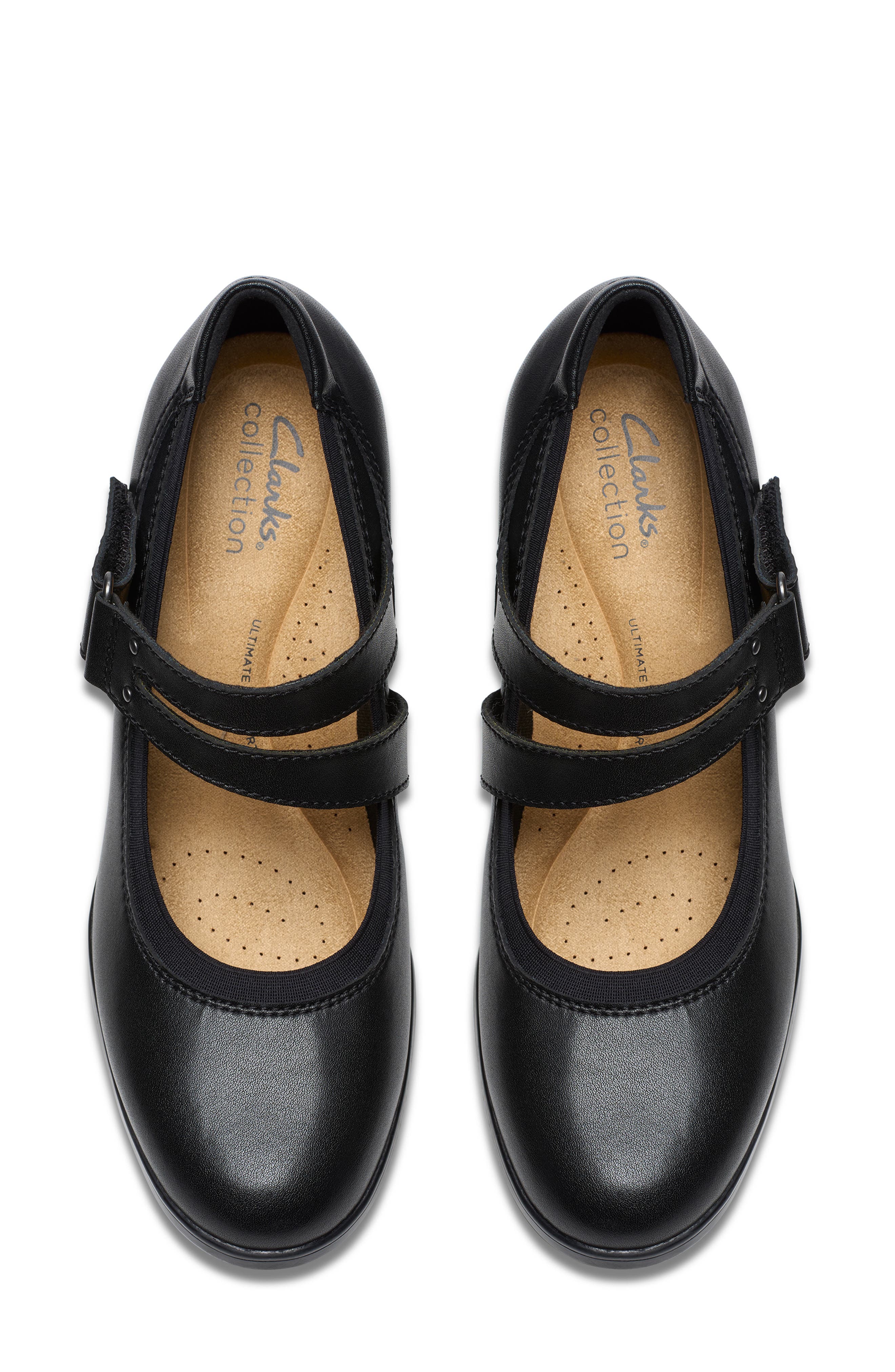 Clarks<sup>®</sup> Emily 2 Janna Pump, Alternate, color, Black Leather