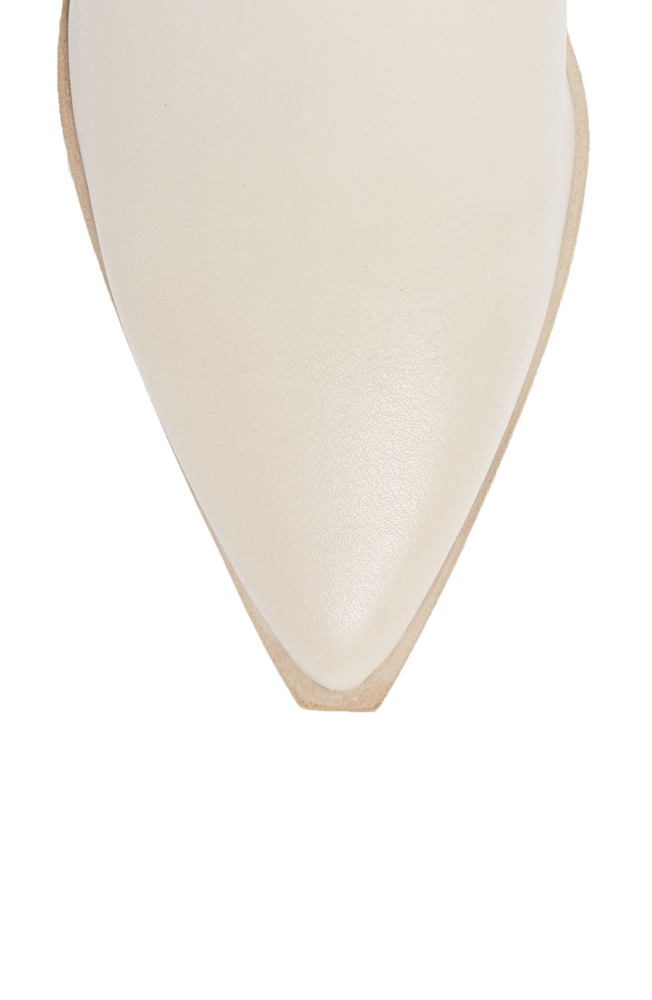 Calabria Pointed Toe Bootie, Alternate, color, BONE LEATH