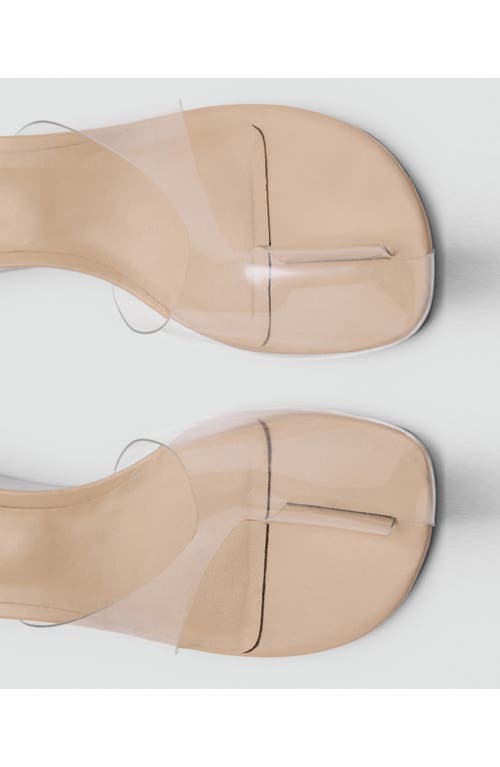 Mango X Supriya Lele Wedge Slide Sandal In Transparent