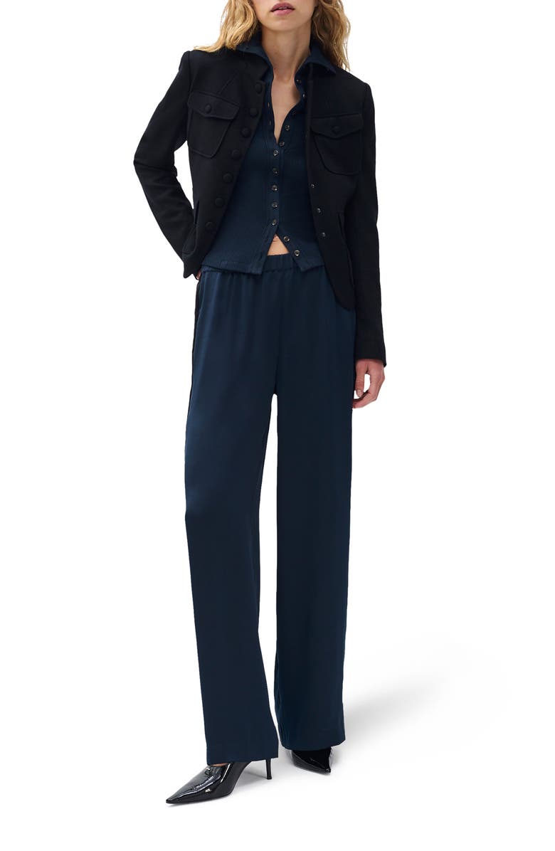 rag & bone Rib Button-Up Cardigan, Alternate, color, Sal