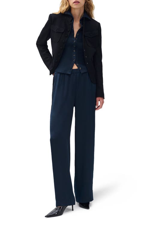 Rag & Bone /jean Rib Button-up Cardigan In Blue