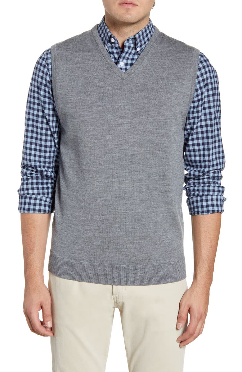 NORDSTROM MEN'S SHOP Merino Wool Sweater Vest, Main, color,
