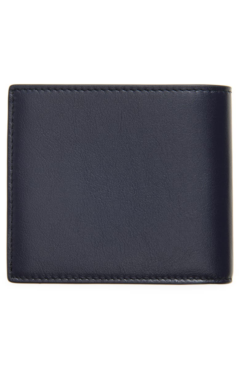 Burberry Leather Bifold Wallet, Alternate, color, Midnight