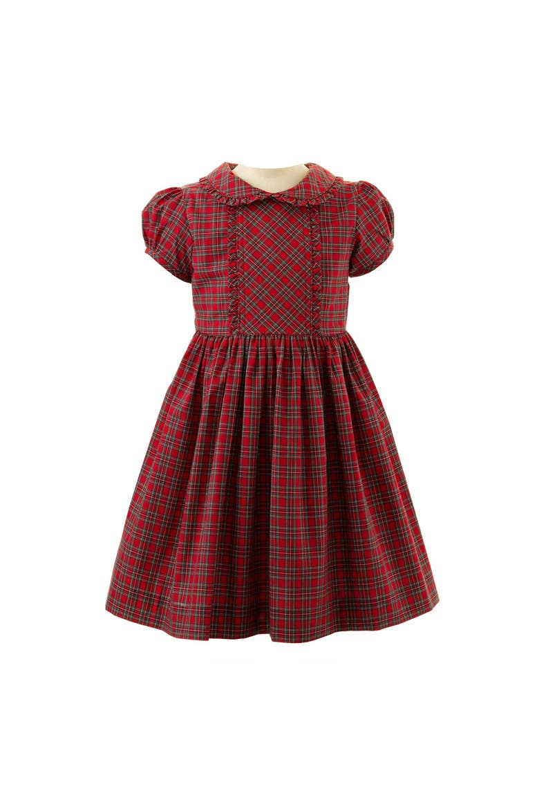 Tartan Frill Dress, Main, color, Red