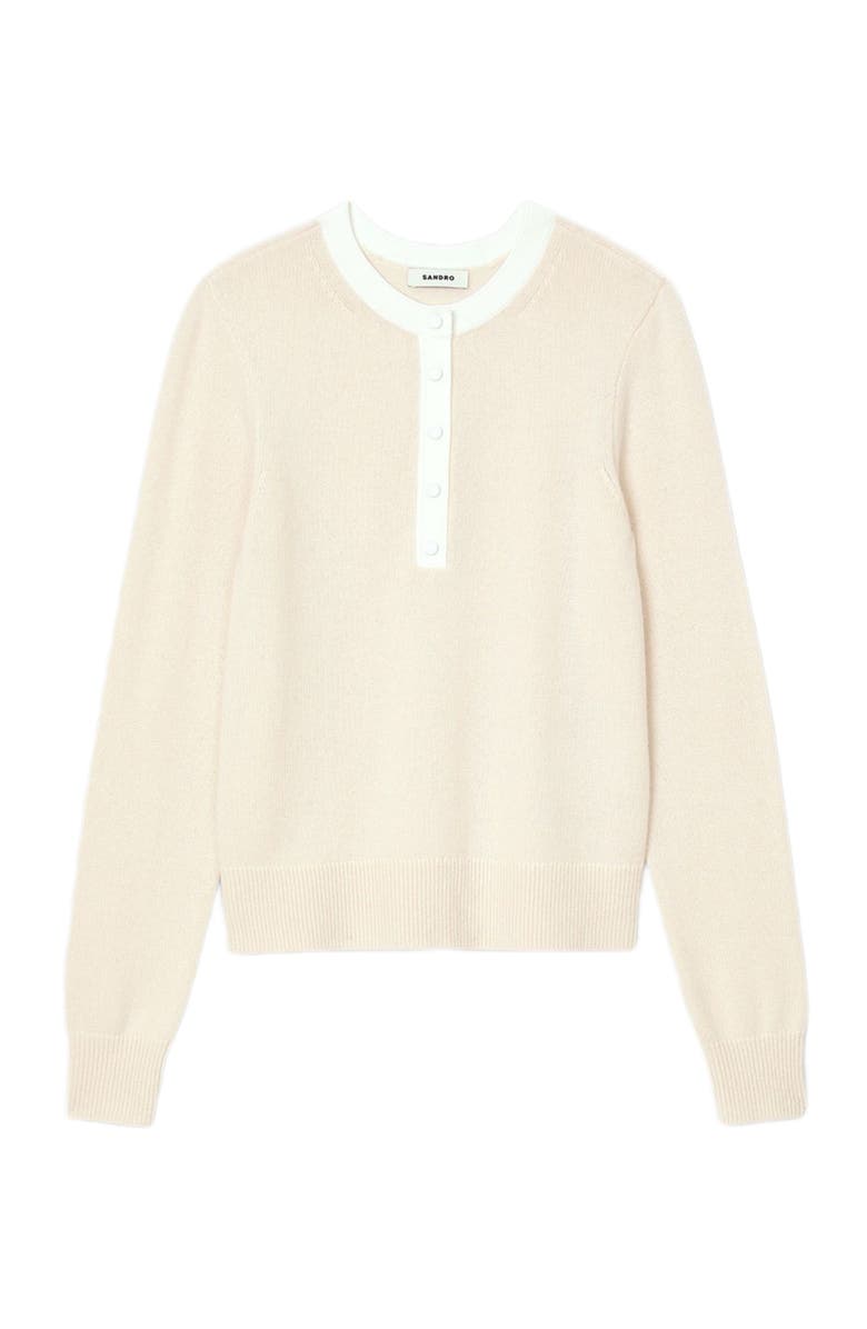 SANDRO Wool and cashmere sweater, Alternate, color, 