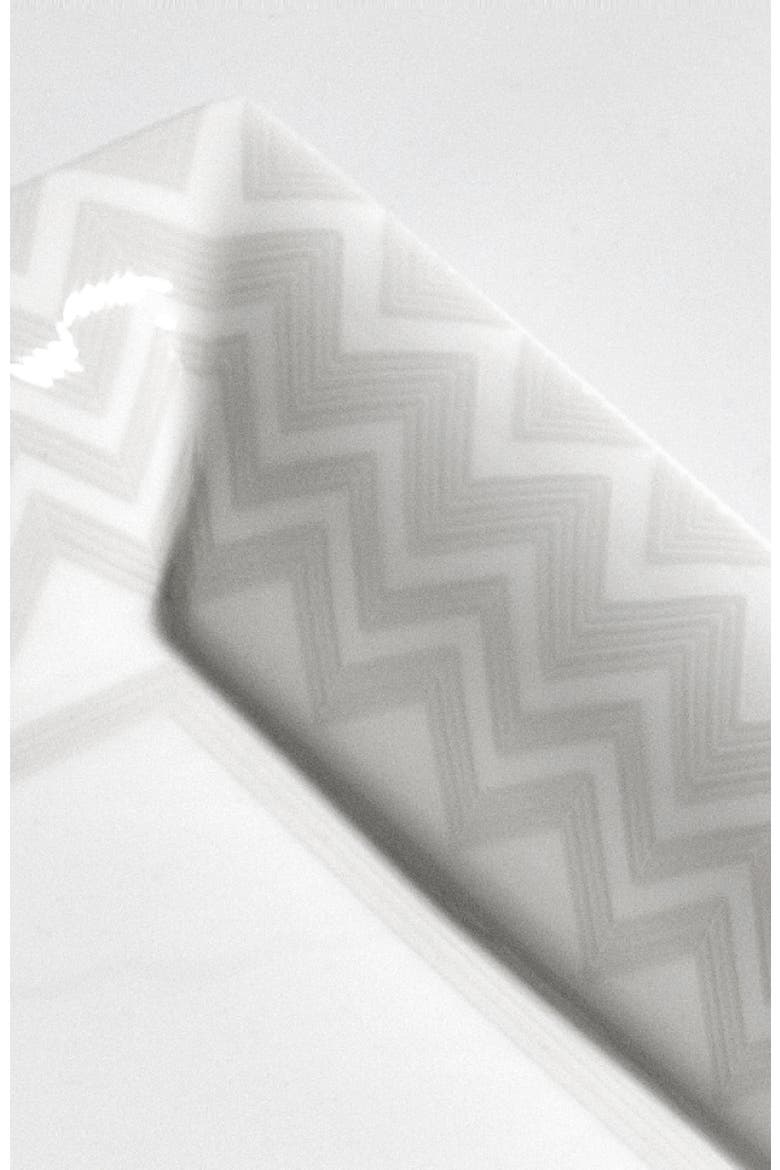 Tray ZIG ZAG Rectangular Large in Luxury Box White 8.5" x 6.75", Alternate, color, White