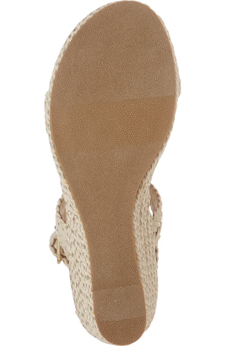 Stuart Weitzman Akilah Sparkle Wedge Sandal, Alternate, color,