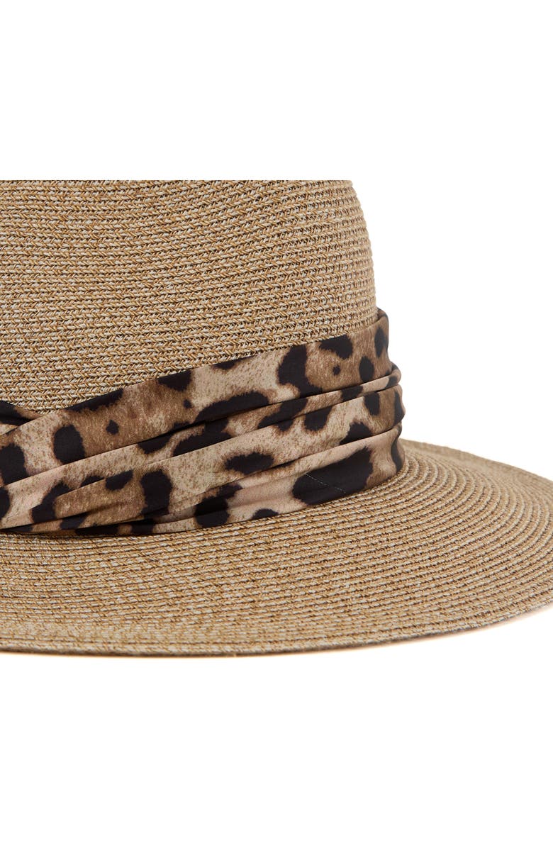 Eugenia Kim Courtney UPF 25+ Packable Straw Fedora, Alternate, color, Sand
