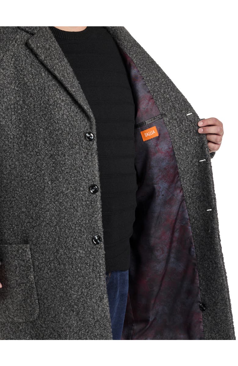 Tallia Teddy Overcoat, Alternate, color, Charcoal