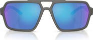 Prada Linea Rossa 59mm Pilot Sunglasses