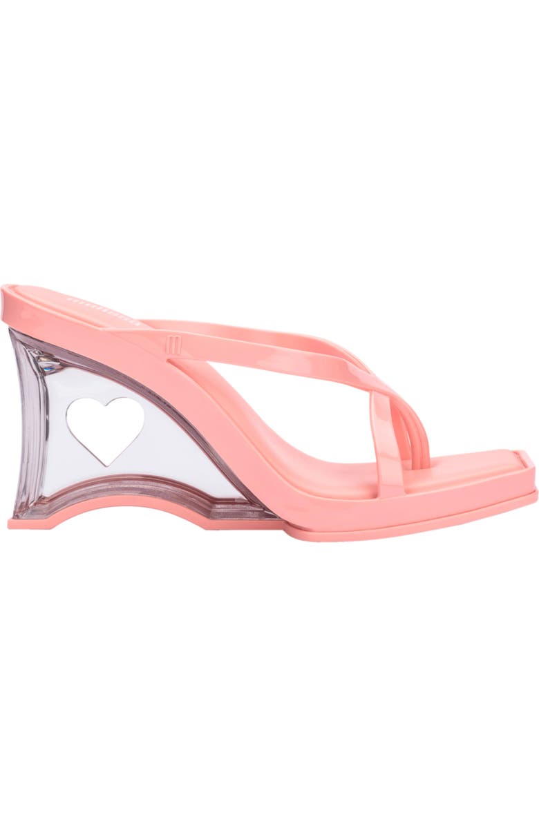 Melissa Strappy Wedge Sandal, Alternate, color, Pink/ Clear