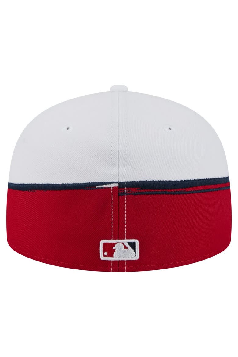 Men's New Era  Red/White Washington Nationals Paint Stroke 59FIFTY Fitted Hat, Alternate, color, Red